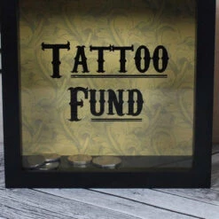 Outlet 🛒 GOTHIC GIFTS Gothic Homewares Cabinet Of Curiosities Tattoo Fund | MONEY BOX 🔔
