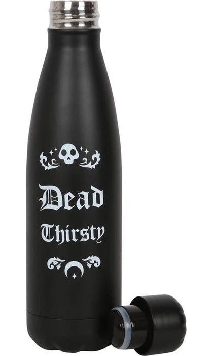 Best Sale ⌛ GOTHIC GIFTS Gothic Homewares Dead Thirsty | METAL WATER BOTTLE ⌛ 3 Best Sale ⌛ GOTHIC GIFTS Gothic Homewares Dead Thirsty | METAL WATER BOTTLE ⌛ - Image 3
