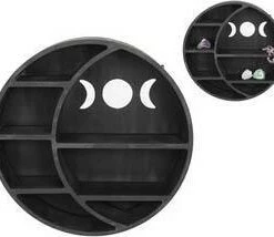 Promo ๐ GOTHIC GIFTS Gothic Homewares Round Triple Moon | HANGING SHELF ๐ 7 Promo ๐ GOTHIC GIFTS Gothic Homewares Round Triple Moon | HANGING SHELF ๐ -Spooky Stuff Store gothic gifts hanging black mdf tripple moon shelf 4 dd76dfbf e93b 47c6 b714 07ae6d416daf 700x700