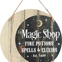 Hot Sale ✔️  GOTHIC GIFTS Gothic Homewares Magic Shop | HANGING SIGN ❤️
