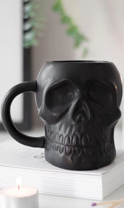 Cheapest ๐ GOTHIC GIFTS Gothic Homewares Matte Black | SKULL MUG โค๏ธ 1 Cheapest ๐ GOTHIC GIFTS Gothic Homewares Matte Black | SKULL MUG โค๏ธ