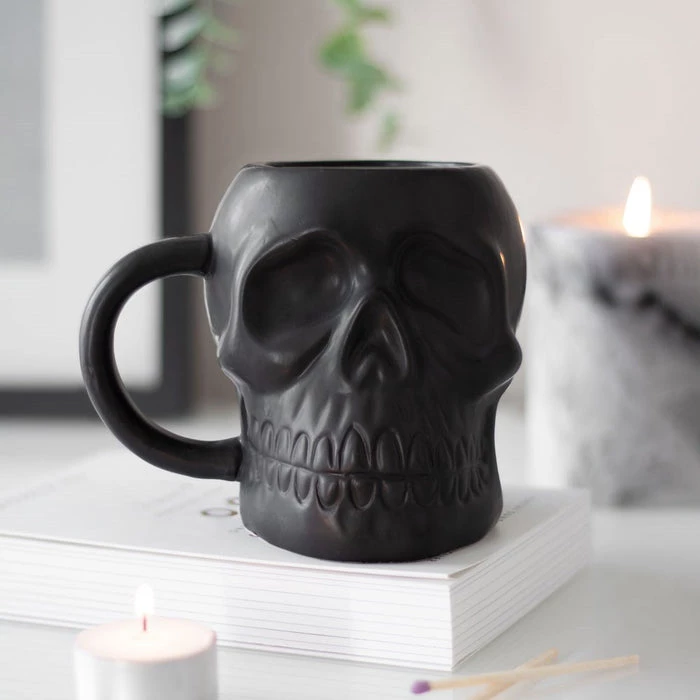 Cheapest ๐ GOTHIC GIFTS Gothic Homewares Matte Black | SKULL MUG โค๏ธ 5 Cheapest ๐ GOTHIC GIFTS Gothic Homewares Matte Black | SKULL MUG โค๏ธ - Image 5