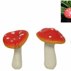 Outlet ❤️ GOTHIC GIFTS Gothic Homewares Mushrooms [SET 4] | GARDEN STAKES ⌛