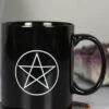 Outlet 😉 GOTHIC GIFTS Gothic Homewares Pentagram Black | MUG* 😀