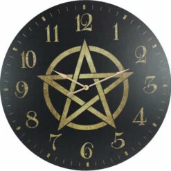 Buy 🧨  GOTHIC GIFTS Gothic Homewares Pentagram | CLOCK ❤️