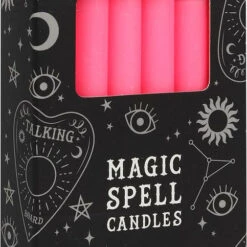Promo ⌛  MAGIC SPELL CANDLES Gothic Homewares Pink Friendship Spell | CANDLES [PACK OF 12] ❤️