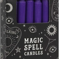 Cheap 😀  MAGIC SPELL CANDLES Gothic Homewares Purple Prosperity Spell | CANDLES [PACK OF 12] 🎉