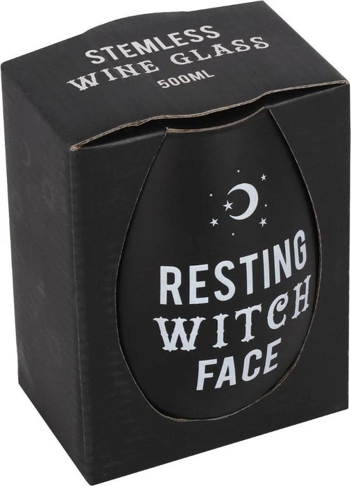 Buy โญ GOTHIC GIFTS Gothic Homewares Resting Witch Face | STEMLESS WINE GLASS ๐ 2 Buy โญ GOTHIC GIFTS Gothic Homewares Resting Witch Face | STEMLESS WINE GLASS ๐ - Image 2
