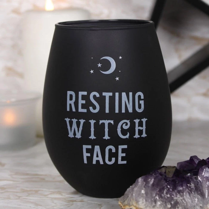 Buy โญ GOTHIC GIFTS Gothic Homewares Resting Witch Face | STEMLESS WINE GLASS ๐ 4 Buy โญ GOTHIC GIFTS Gothic Homewares Resting Witch Face | STEMLESS WINE GLASS ๐ - Image 4
