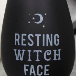 Buy ⭐ GOTHIC GIFTS Gothic Homewares Resting Witch Face | STEMLESS WINE GLASS 😍