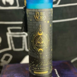 Wholesale ⭐ GOTHIC GIFTS Gothic Homewares Esoteric Manifestation [Sage & White Tea] | TALL CANDLE 🔔