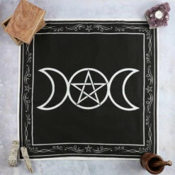 Best deal 🥰 GOTHIC GIFTS Gothic Homewares Triple Moon | ALTAR CLOTH 😀