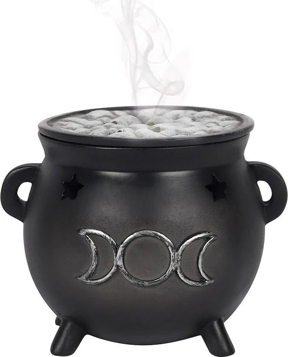 Buy 🤩 GOTHIC GIFTS Gothic Homewares Triple Moon Cauldron | INCENSE CONE HOLDER ✔️ 3 Buy 🤩 GOTHIC GIFTS Gothic Homewares Triple Moon Cauldron | INCENSE CONE HOLDER ✔️ - Image 3