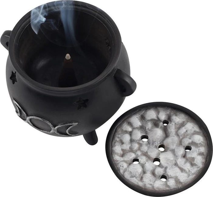 Buy 🤩 GOTHIC GIFTS Gothic Homewares Triple Moon Cauldron | INCENSE CONE HOLDER ✔️ 2 Buy 🤩 GOTHIC GIFTS Gothic Homewares Triple Moon Cauldron | INCENSE CONE HOLDER ✔️ - Image 2