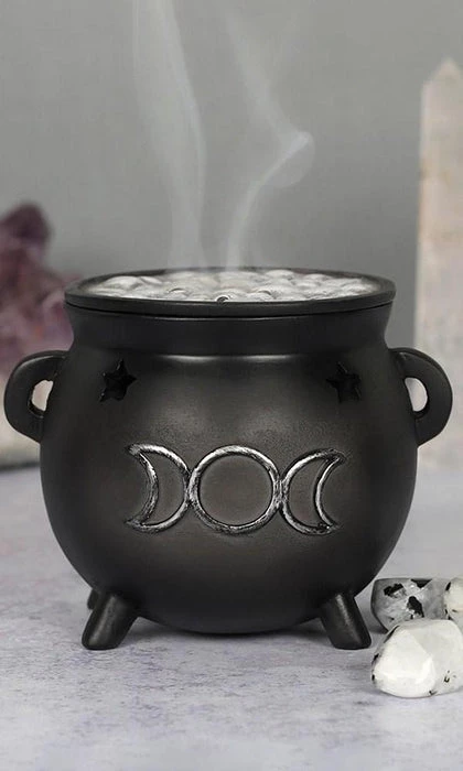 Buy 🤩 GOTHIC GIFTS Gothic Homewares Triple Moon Cauldron | INCENSE CONE HOLDER ✔️ 1 Buy 🤩 GOTHIC GIFTS Gothic Homewares Triple Moon Cauldron | INCENSE CONE HOLDER ✔️