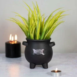 New 💯 GOTHIC GIFTS Gothic Homewares Triple Moon | CAULDRON PLANT POT ⌛ -Spooky Stuff Store gothic gifts triple moon cauldron terracotta plant pot 4 9b37be89 9b0c 44d7 8fdc 690e89f8a523 700x700