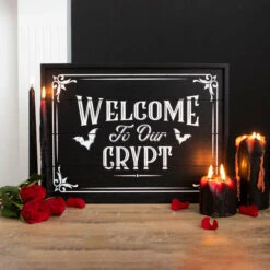 Outlet 🧨 GOTHIC GIFTS Gothic Homewares Welcome To Our Crypt | WALL PLAQUE ❤️ 7 Outlet 🧨 GOTHIC GIFTS Gothic Homewares Welcome To Our Crypt | WALL PLAQUE ❤️ -Spooky Stuff Store gothic gifts welcome to our crypt wall plaque 3 8f0cb89e cf58 4d75 87f6 bdf0419c217c 700x700