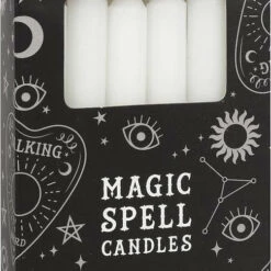 Best Pirce 🤩  MAGIC SPELL CANDLES Gothic Homewares White Happiness Spell | CANDLES [PACK OF 12] 🎉