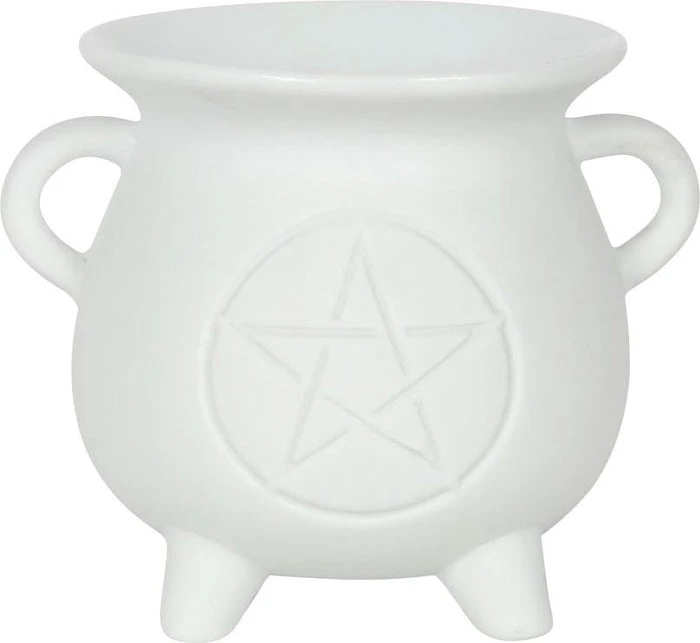 Best Pirce โค๏ธ GOTHIC GIFTS Gothic Homewares White Pentagram Cauldron | OIL BURNER ๐ 3 Best Pirce โค๏ธ GOTHIC GIFTS Gothic Homewares White Pentagram Cauldron | OIL BURNER ๐ - Image 3