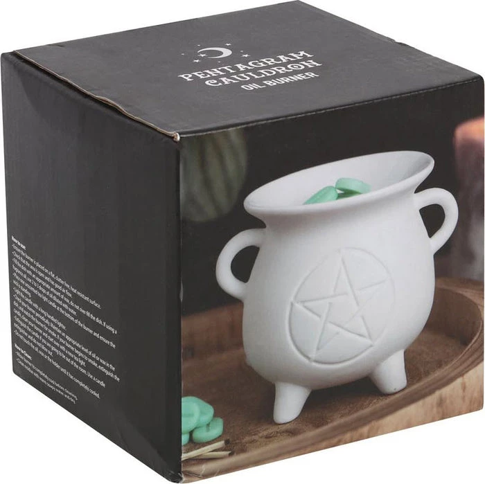 Best Pirce โค๏ธ GOTHIC GIFTS Gothic Homewares White Pentagram Cauldron | OIL BURNER ๐ 6 Best Pirce โค๏ธ GOTHIC GIFTS Gothic Homewares White Pentagram Cauldron | OIL BURNER ๐ - Image 6