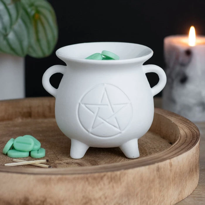Best Pirce โค๏ธ GOTHIC GIFTS Gothic Homewares White Pentagram Cauldron | OIL BURNER ๐ 7 Best Pirce โค๏ธ GOTHIC GIFTS Gothic Homewares White Pentagram Cauldron | OIL BURNER ๐ - Image 7