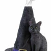 Wholesale ⭐ GOTHIC GIFTS Cats Witch Hat With Cat | INCENSE CONE HOLDER 😉