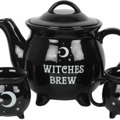 Outlet 🧨 GOTHIC GIFTS Gothic Homewares Witches Brew | TEA SET 😉 -Spooky Stuff Store gothic gifts witches brew ceramic black tea set 1 4d63390e 2353 4236 96f4 c88e7aded15f 700x700