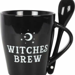 Hot Sale 🔔 GOTHIC GIFTS Gothic Homewares Witches Brew | MUG & SPOON SET 🧨 -Spooky Stuff Store gothic gifts witches brew mug spoon set 1 00b4bd74 f67b 4de3 a2fc 3eff14e620a7 700x700