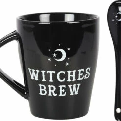 Hot Sale 🔔 GOTHIC GIFTS Gothic Homewares Witches Brew | MUG & SPOON SET 🧨 -Spooky Stuff Store gothic gifts witches brew mug spoon set 3 3eb96bad 94fc 4d8d ac54 13d9751f2c3f 700x700