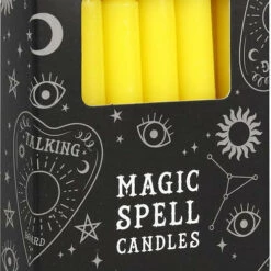 Promo 🤩  MAGIC SPELL CANDLES Gothic Homewares Yellow Success Spell | CANDLES [PACK OF 12]` 👏