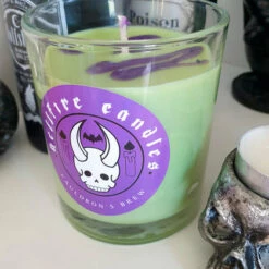 Top 10 ✔️ HELLFIRE CANDLES Gothic Homewares Cauldron's Brew [Green Apple] | CANDLE 🛒 -Spooky Stuff Store hellfire candles cauldrons brew 04 523306be 480a 417f b459 40a5ae5066d8 700x700