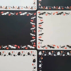 Cheap ❤️ HELLS BLANKETS Bats Hallows Harvest | PLACEMAT SET 😉 -Spooky Stuff Store hells blankets hallows harvest placemats 06 64e4d522 b700 462b 9f6d 9484a1e7377d 700x700