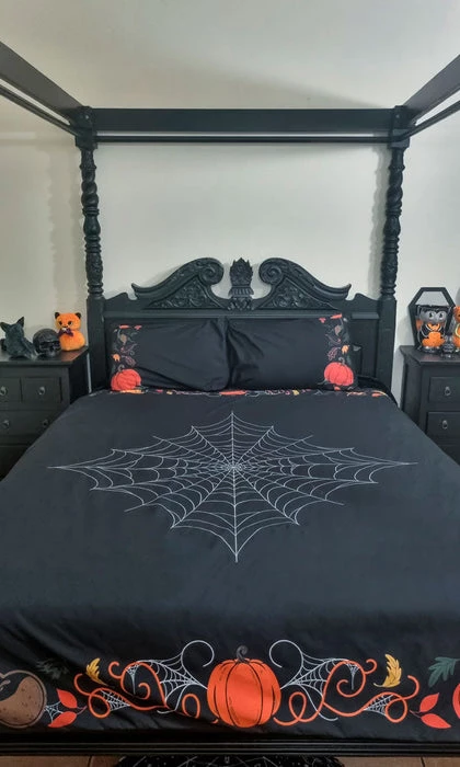 Promo ✨ HELLS BLANKETS Ghosts Haunted Hallows | KING QUILT SET ⌛ 4 Promo ✨ HELLS BLANKETS Ghosts Haunted Hallows | KING QUILT SET ⌛ - Image 4