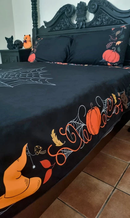 Promo ✨ HELLS BLANKETS Ghosts Haunted Hallows | KING QUILT SET ⌛ 3 Promo ✨ HELLS BLANKETS Ghosts Haunted Hallows | KING QUILT SET ⌛ - Image 3