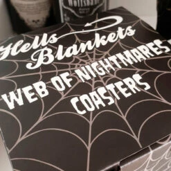 Budget 🥰 HELLS BLANKETS Gothic Homewares Web Of Nightmares | COASTER SET 🧨 -Spooky Stuff Store hells blankets web of nightmares coasters 01 9d1a93f9 dac1 41ae 89bc 2a08649a9a5f 700x700