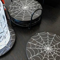 Budget 🥰 HELLS BLANKETS Gothic Homewares Web Of Nightmares | COASTER SET 🧨 -Spooky Stuff Store hells blankets web of nightmares coasters 05 91b2d7d1 6206 421e b2ba 41a000197d0a 700x700