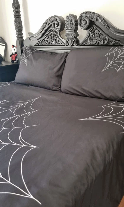 Deals ๐งจ HELLS BLANKETS Gothic Homewares Web Of Nightmares | QUEEN QUILT SET ๐ 6 Deals ๐งจ HELLS BLANKETS Gothic Homewares Web Of Nightmares | QUEEN QUILT SET ๐ - Image 6