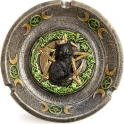 Cheap ❤️ HOMEWARES Cats Black Cat Pentacle Moons | INCENSE BURNER & ASHTRAY* ❤️