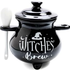 Discount ⌛ HOMEWARES Gothic Homewares Witches' Brew Cauldron | SOUP BOWL & SPOON 🔔 -Spooky Stuff Store homewares witches brew cauldron soup bowl spoon 2 700x700