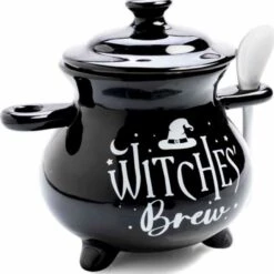 Discount ⌛ HOMEWARES Gothic Homewares Witches' Brew Cauldron | SOUP BOWL & SPOON 🔔 -Spooky Stuff Store homewares witches brew cauldron soup bowl spoon 3 700x700