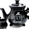 Best deal 🧨 HOMEWARES Gothic Homewares Witches' Brew Cauldron | TEA SET ✨
