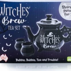Best deal 🧨 HOMEWARES Gothic Homewares Witches' Brew Cauldron | TEA SET ✨ -Spooky Stuff Store homewares witches brew cauldron tea set 5 700x700