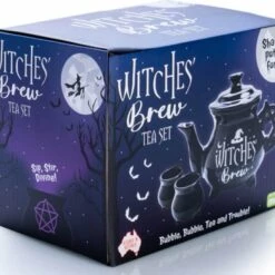 Best deal 🧨 HOMEWARES Gothic Homewares Witches' Brew Cauldron | TEA SET ✨ -Spooky Stuff Store homewares witches brew cauldron tea set 6 700x700