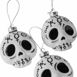 Outlet 🧨 KILLSTAR The Nightmare Before Christmas Cranium | GLASS ORNAMENT* ❤️