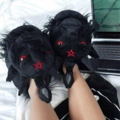 Cheapest ❤️  KILLSTAR Gothic Homewares Dark Lord | SLIPPERS"^ 🧨