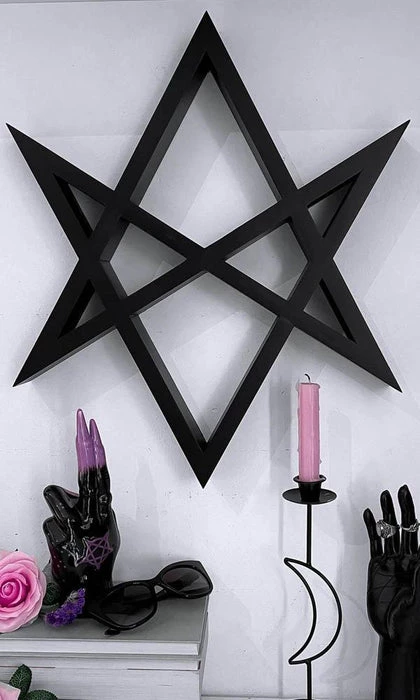 New ๐งจ KILLSTAR Gothic Homewares Hexagram | SHELF' ๐ 1 New ๐งจ KILLSTAR Gothic Homewares Hexagram | SHELF' ๐