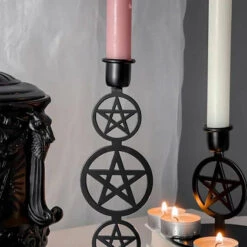 Hot Sale 👏 KILLSTAR Gothic Homewares Pentagram [Medium] | CANDLESTICK ⭐