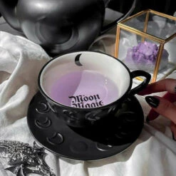 Budget 🌟 KILLSTAR Gothic Homewares Phases | TEACUP & SAUCER" ✨