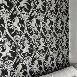 Best Sale ⌛ KILLSTAR Gothic Homewares Royal Beast [Black] | WALLPAPER" 🌟