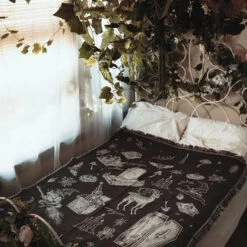 Best Pirce 💯 LIVELY GHOSTS Gothic Homewares Cottage Witch | TAPESTRY BLANKET` 👏 -Spooky Stuff Store lively ghosts cottage witch tapestry blanket 12 ae7728da 7833 446b 97c6 6e4b46706fe4 700x700